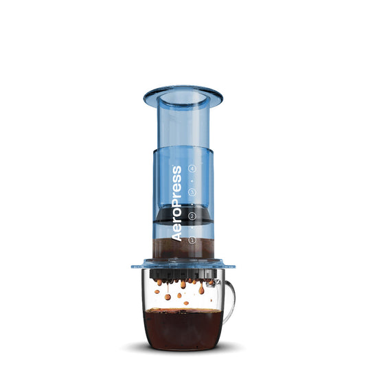 AeroPress Coffee Maker - Clear Blue -
