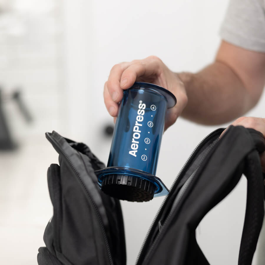AeroPress Coffee Maker - Clear Blue -