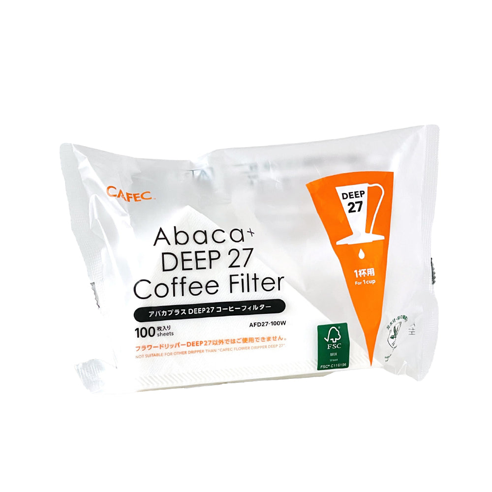 Cafec Abaca+ Deep 27 Filter Paper – 100 pieces