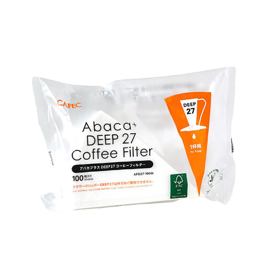 Cafec Abaca+ Deep 27 Filter Paper – 100 pieces