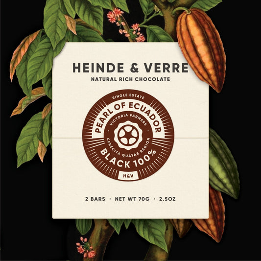 Heinde & Verre - Chocolate - PEARL OF ECUADOR BLACK 100%