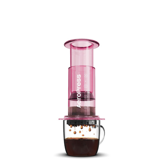 AeroPress Coffee Maker - Clear Pink -