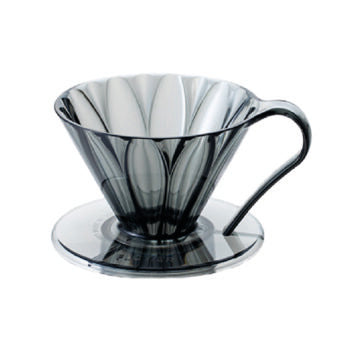 CAFEC Tritan Flower Dripper – Cup 1 – Clear Black