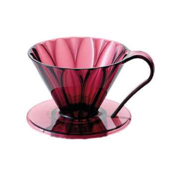 CAFEC Tritan Flower Dripper – Cup 1 – Clear Wine Red