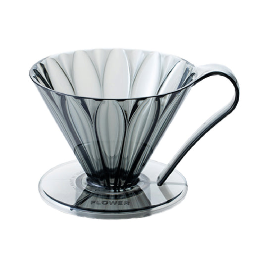 CAFEC Tritan Flower Dripper – Cup 4 – Clear Black